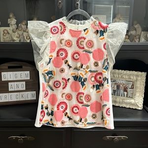 THML flutter sleeve top
